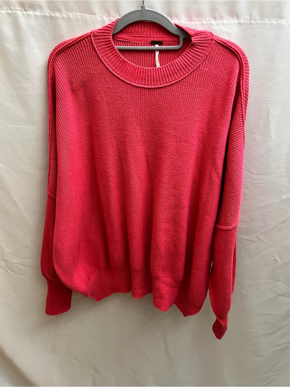 Free People Pink Oversized Dolman Sleeve Knit Sweater Women’s Small